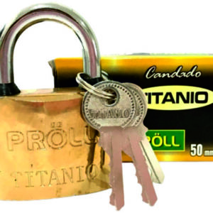 Candado Titanio Proll aro corto número 40 (vienen 30,50,60)