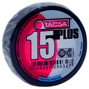Cinta Aisladora pvc Negra TACSA