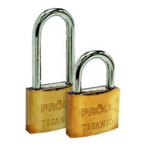 Candado Titanio PROLL Doble Traba Aro Largo